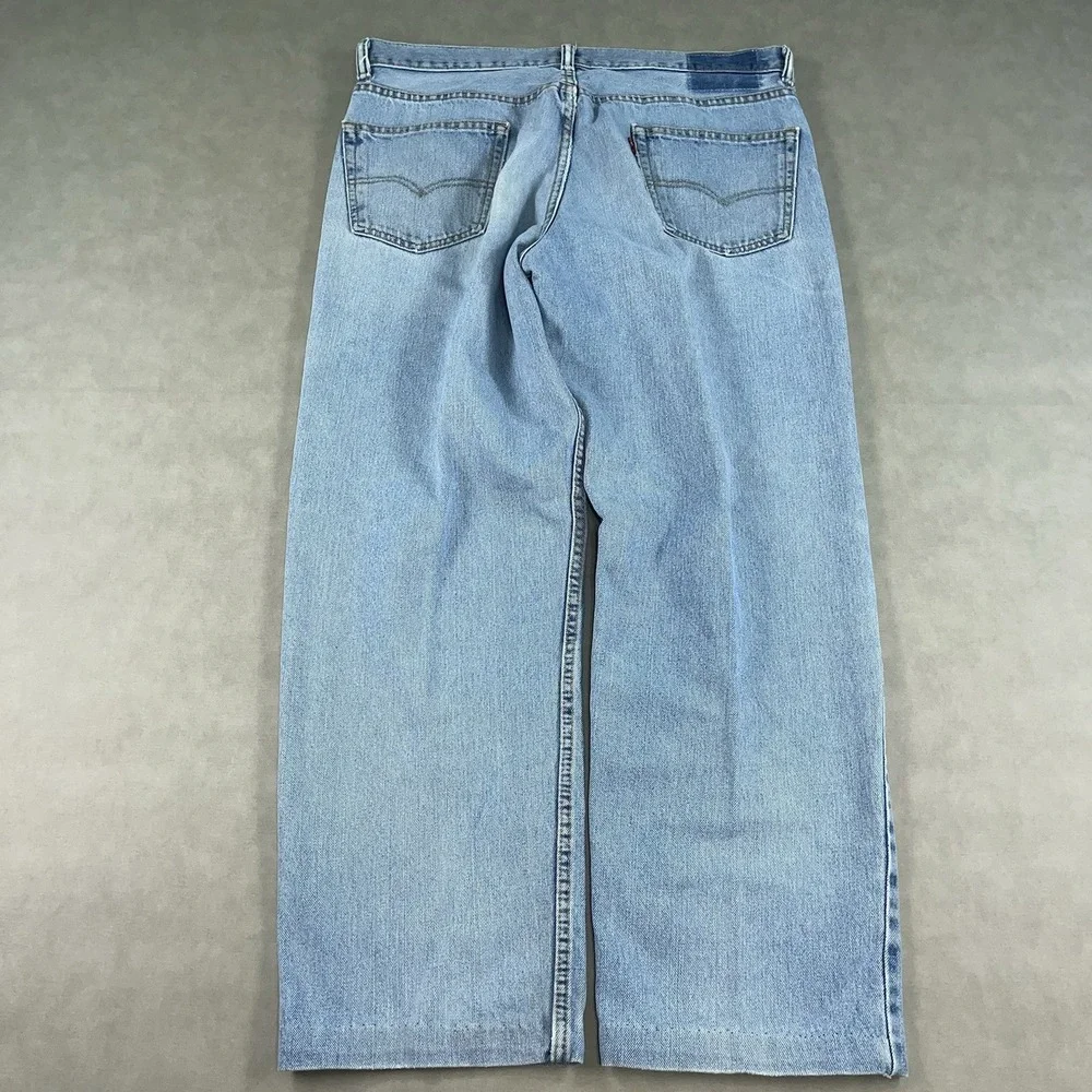 Vintage Levis 550 Jeans Mens‎ 36x32 Baggy Distressed Repaired Y2K (Fits 36x28.5)